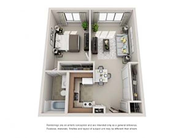 Floorplan 1 Bedroom